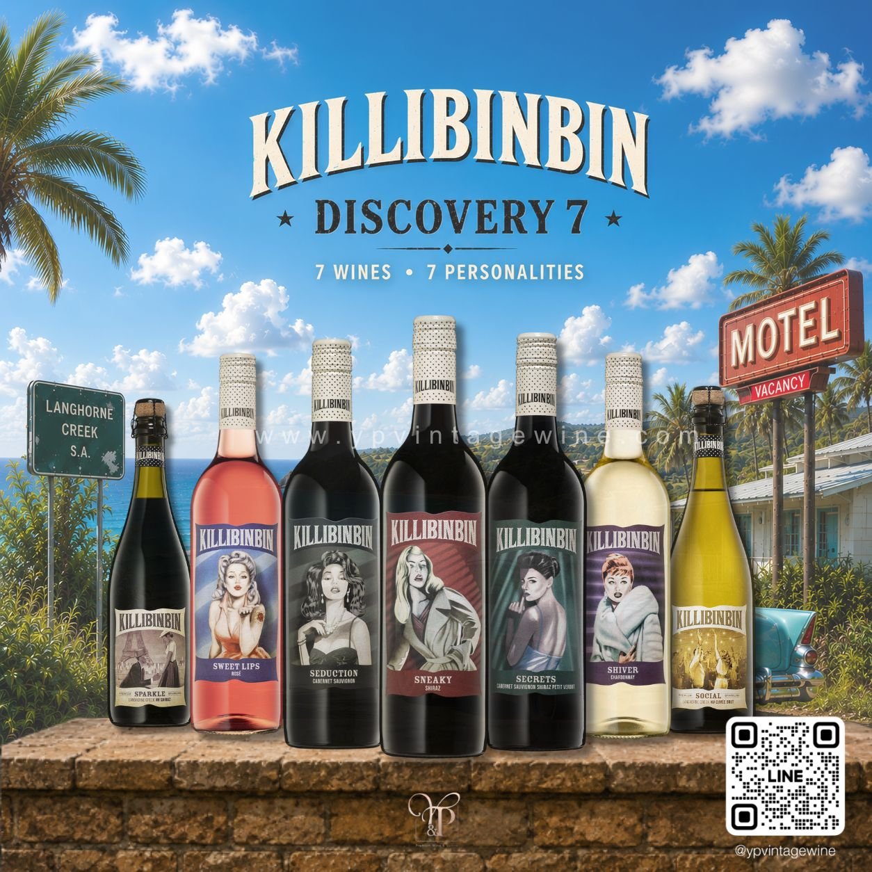 KILLIBINBIN DISCOVERY ครบทั้ง 7 คาแรกเตอร์ในเซ็ตเดียว 6,999 สำหรับ 20 ท่านแรก รับฟรีแก้วไวน์ 2 ใบมูลค่า 799 บาท✨